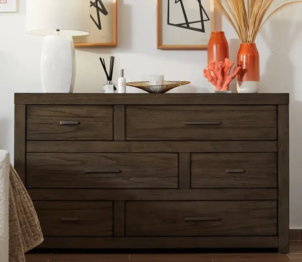 Aspen Home Modern Loft 6-Drawer Dresser