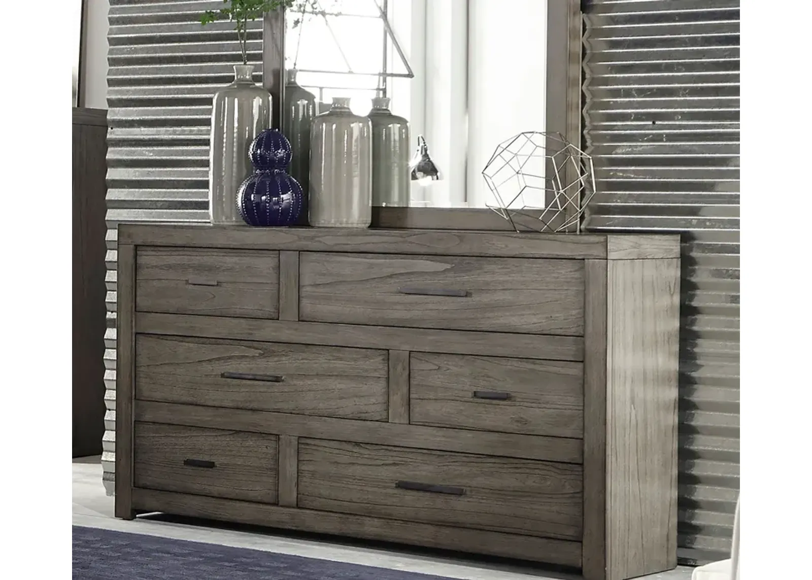 Aspen Home Modern Loft 6-Drawer Dresser