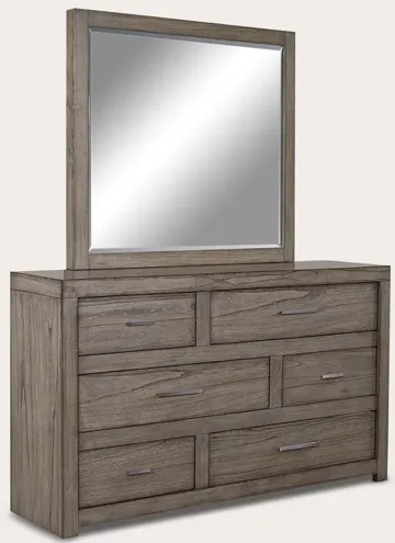 Aspen Home Modern Loft Rectangular Mirror - Grey