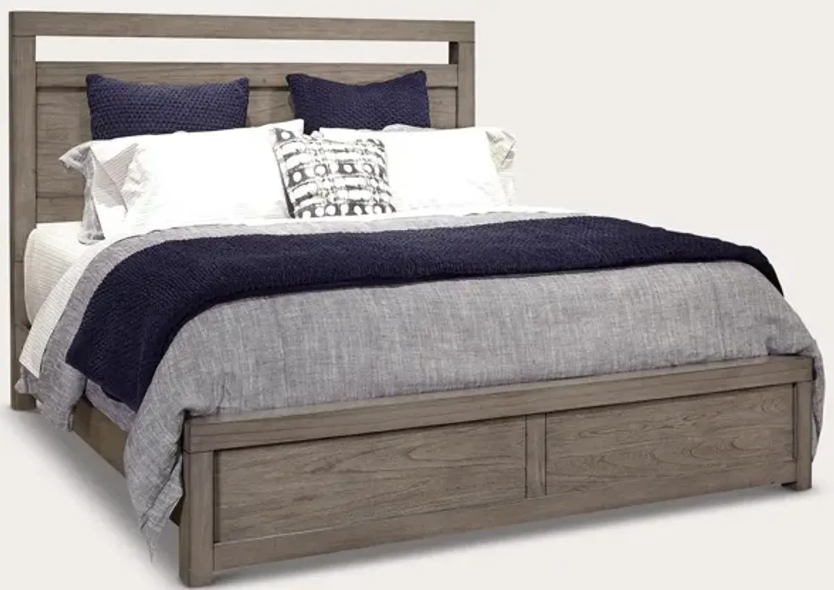 Aspen Home Modern Loft Panel Bed - Gray - King