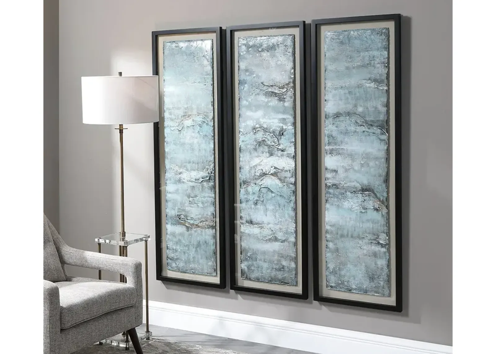 Uttermost Ocean Swell Framed Prints Set of 3