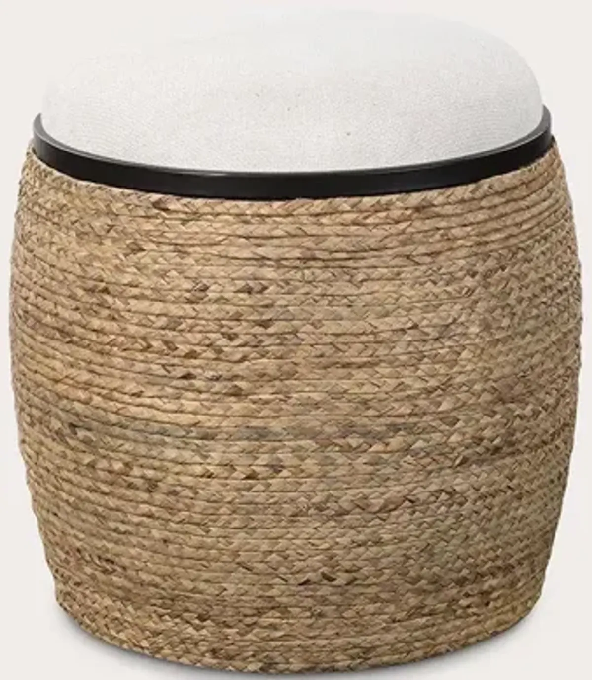 Uttermost Island Straw Accent Stool