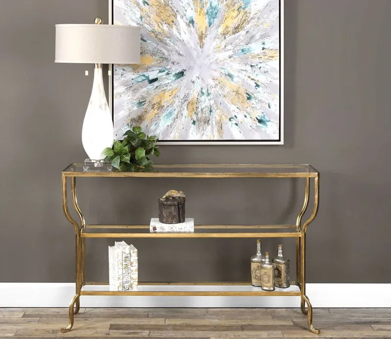 Uttermost Deline Gold Console Table