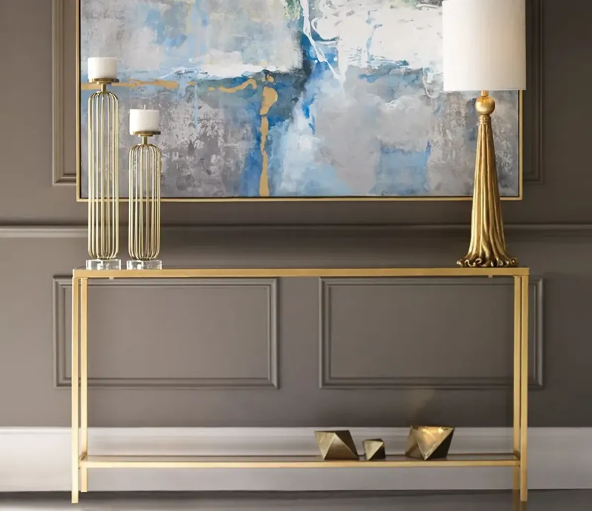 Uttermost Hayley Gold Console Table