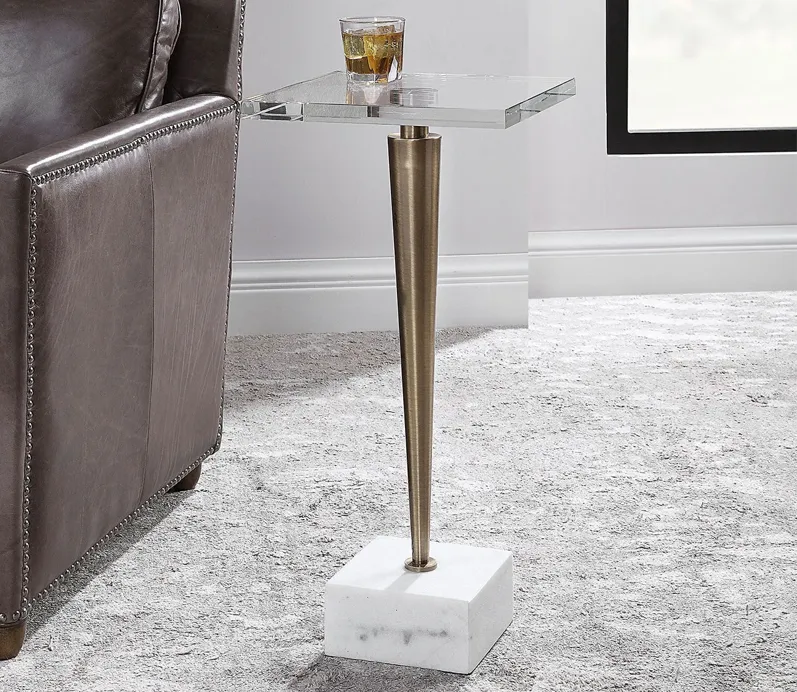 Uttermost Campeiro Drink Table - Nickel