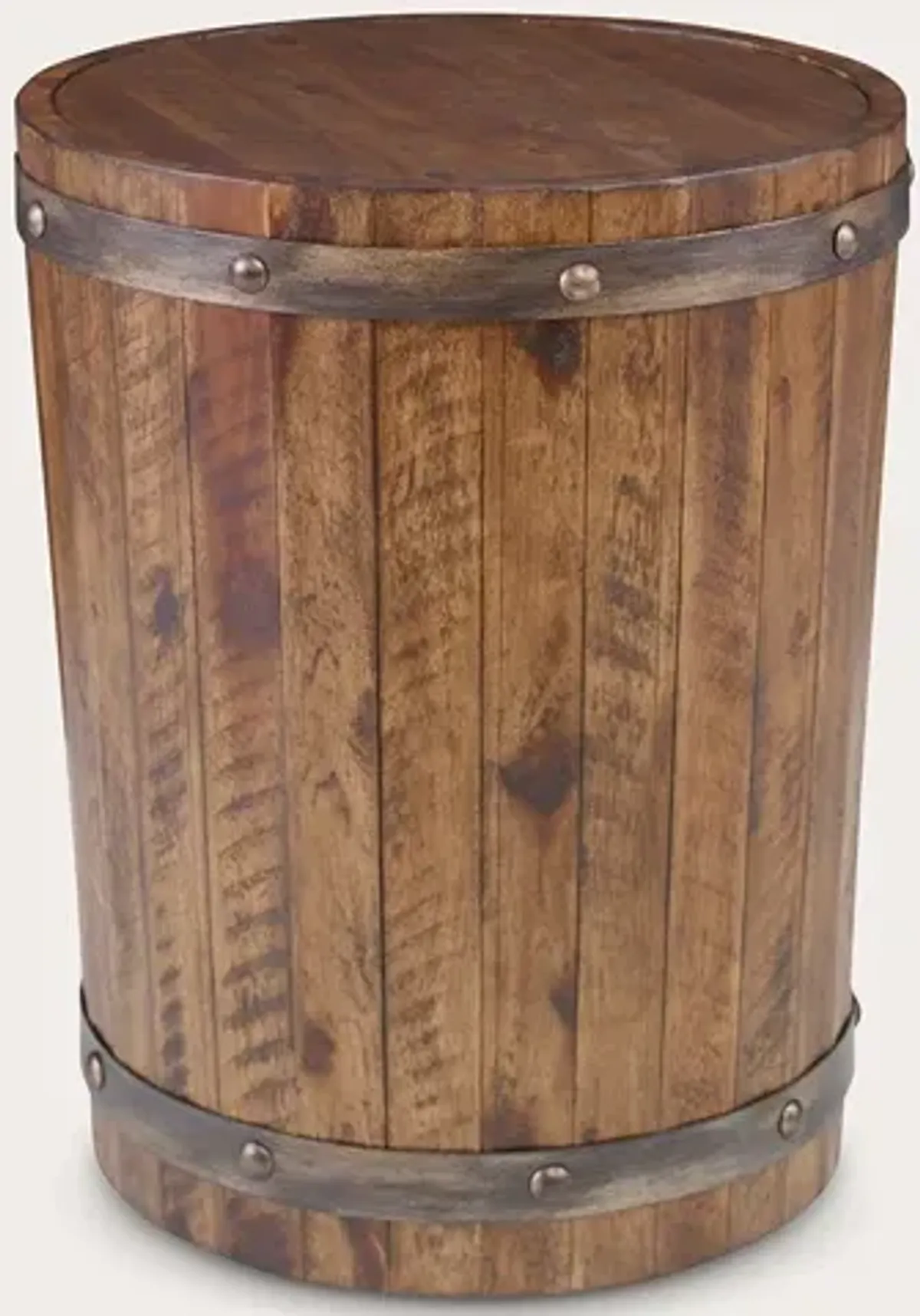 Uttermost Ceylon Wine Barrel Side Table