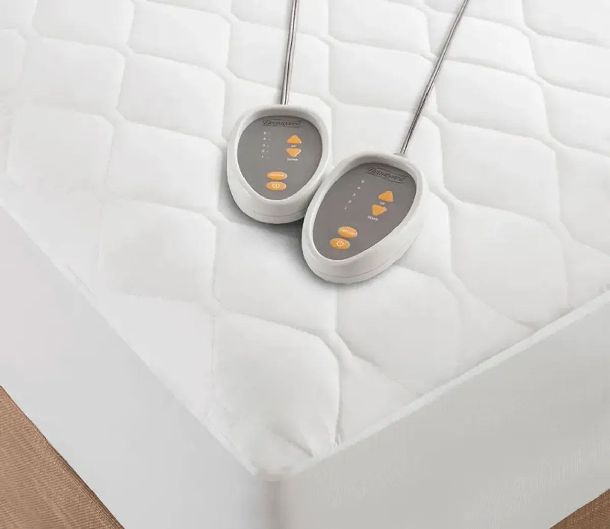 Beautyrest Cotton Blend Heated Mattress Pad - California King