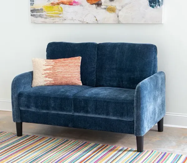 Legacy Classic Everly Blue Velvet Loveseat