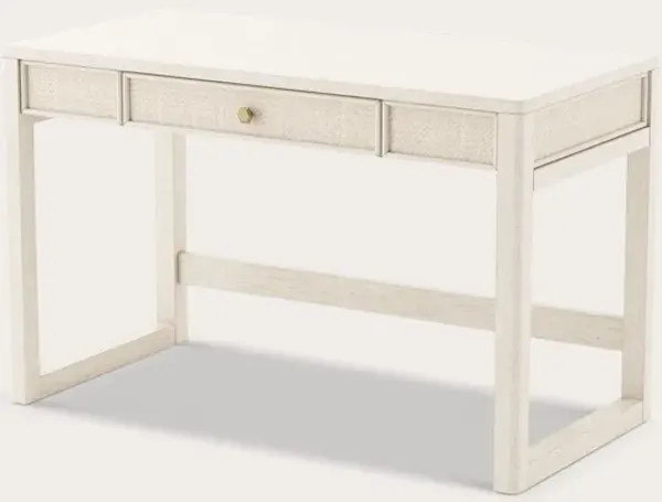 Legacy Classic Sawyer Cane Inset White Wood Desk