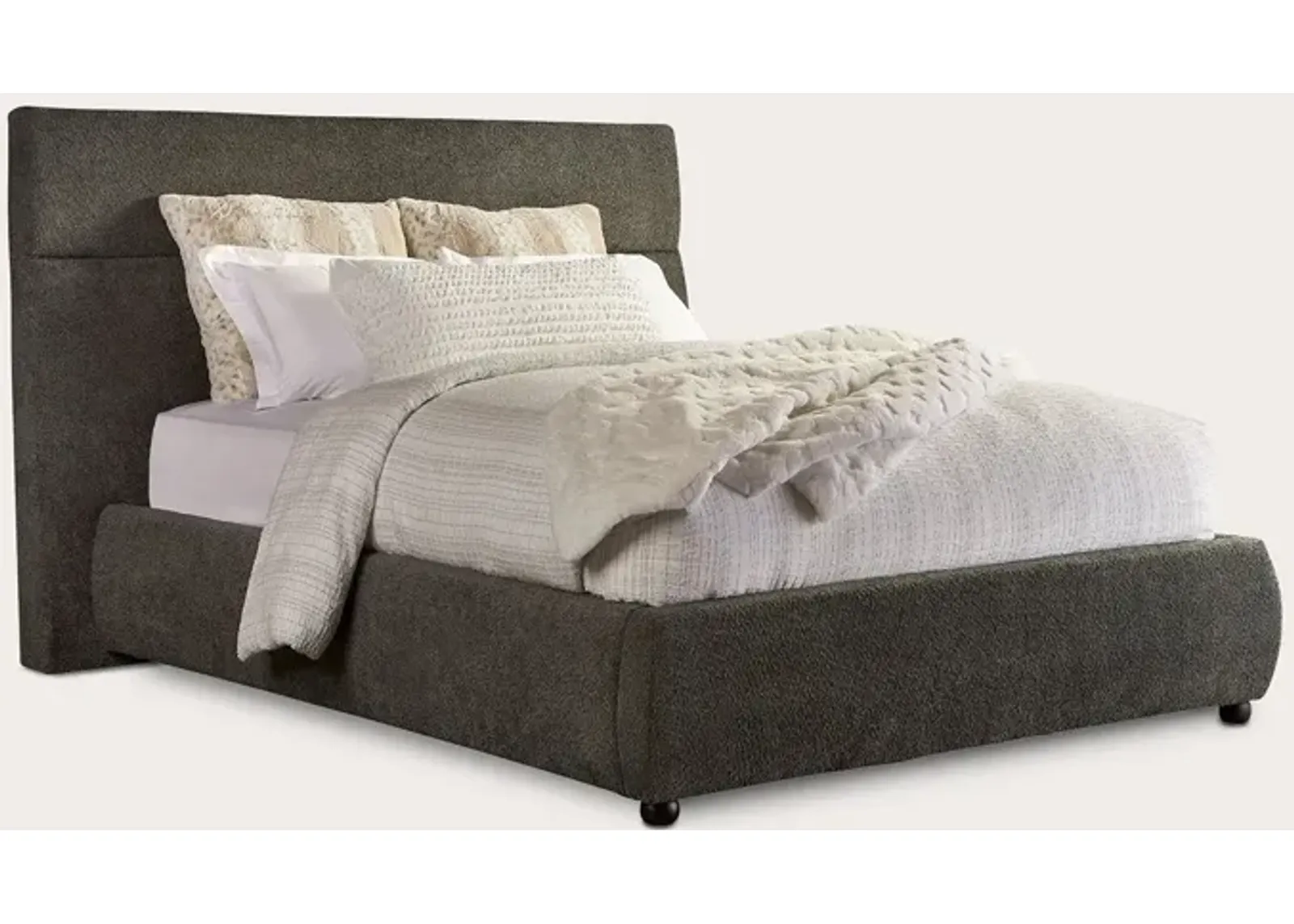 Parker House Latitude Tufted Sherpa Fabric Upholstered Bed - King