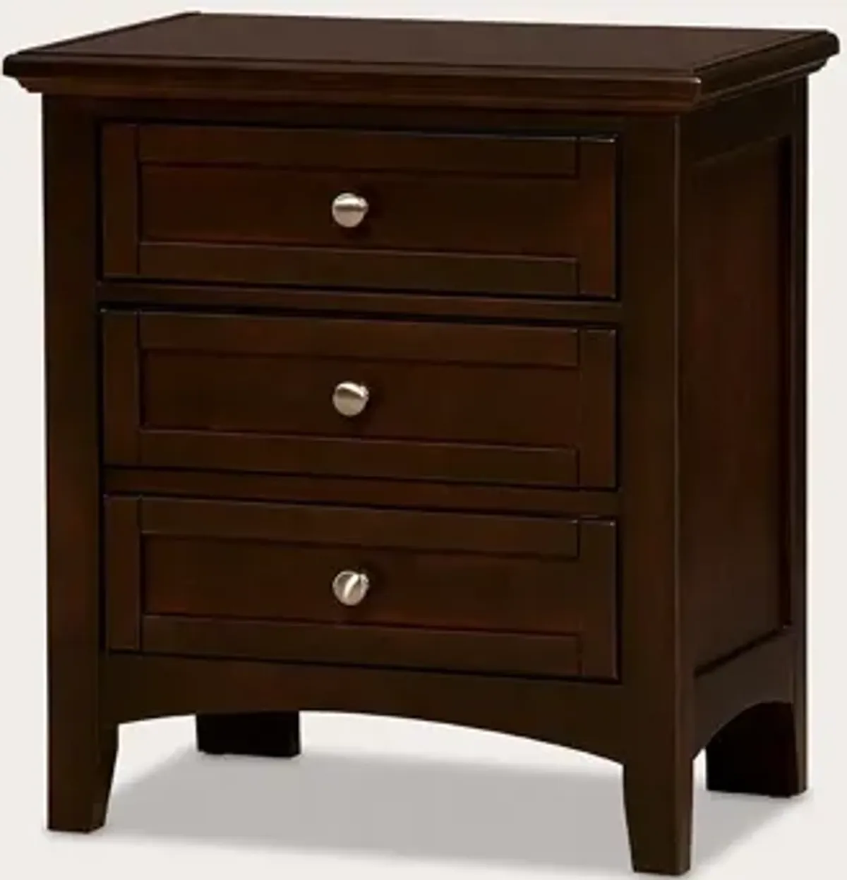 Vaughan Bassett Bonanza 2-Drawer Nightstand - Merlot