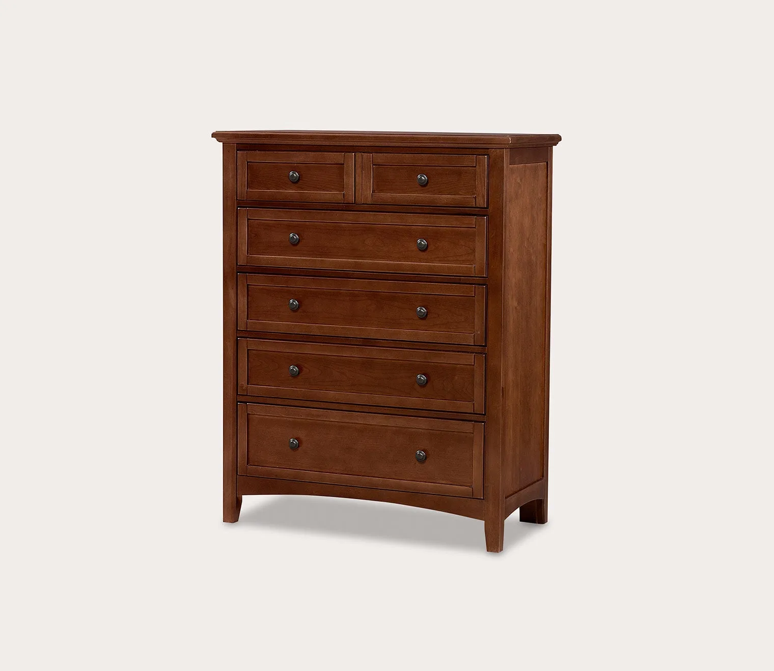 Vaughan Bassett Bonanza 5-Drawer Chest - Merlot