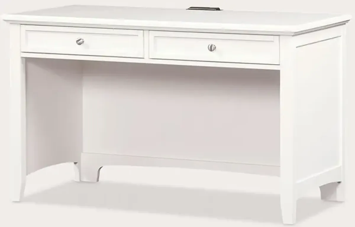 Vaughan Bassett Bonanza 2-Drawer Laptop Tablet Desk - White