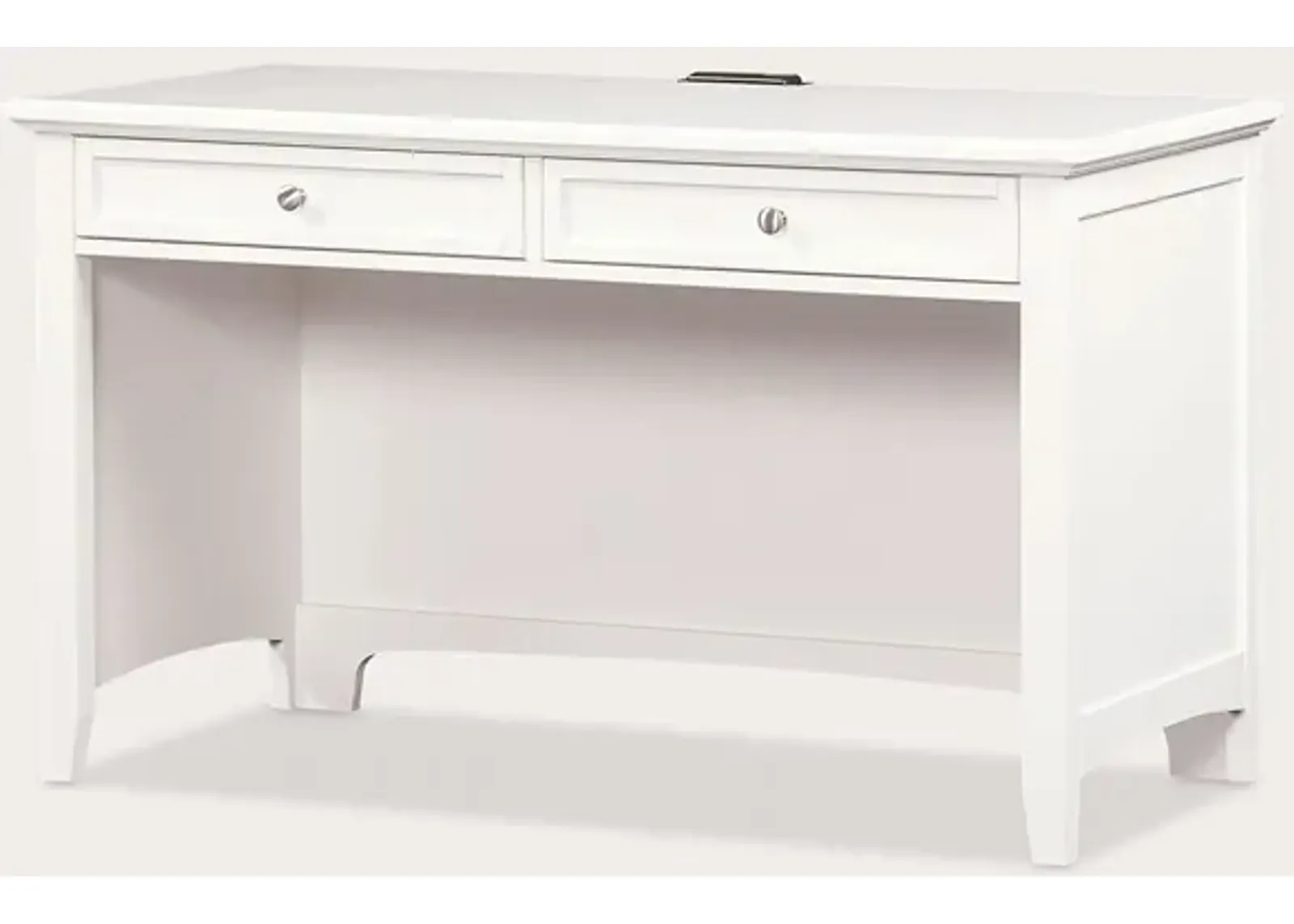 Vaughan Bassett Bonanza 2-Drawer Laptop Tablet Desk - White