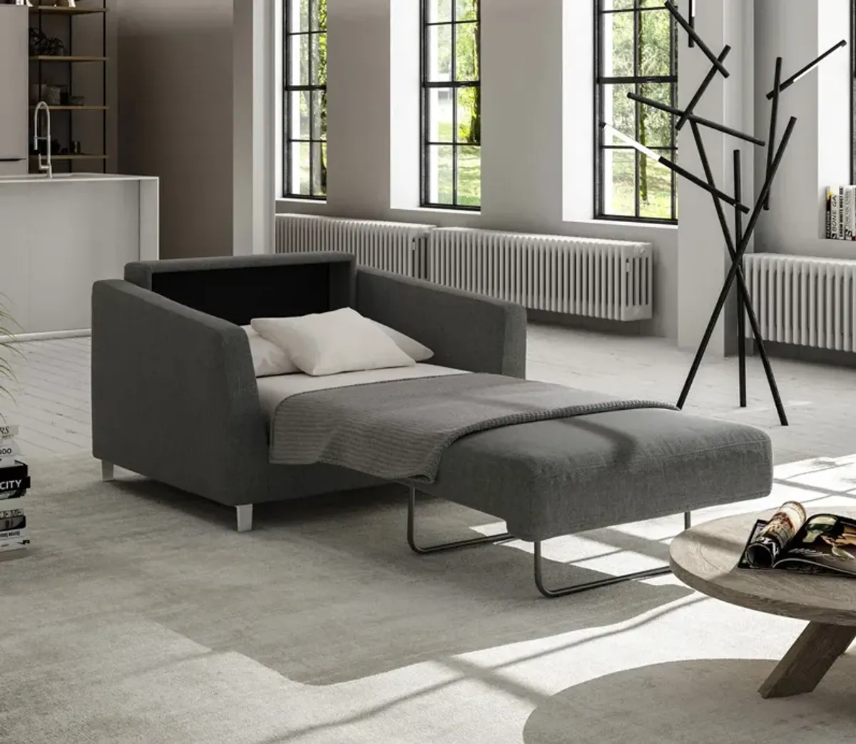 Luonto Monika Sofa Sleeper - Light Gray - Single