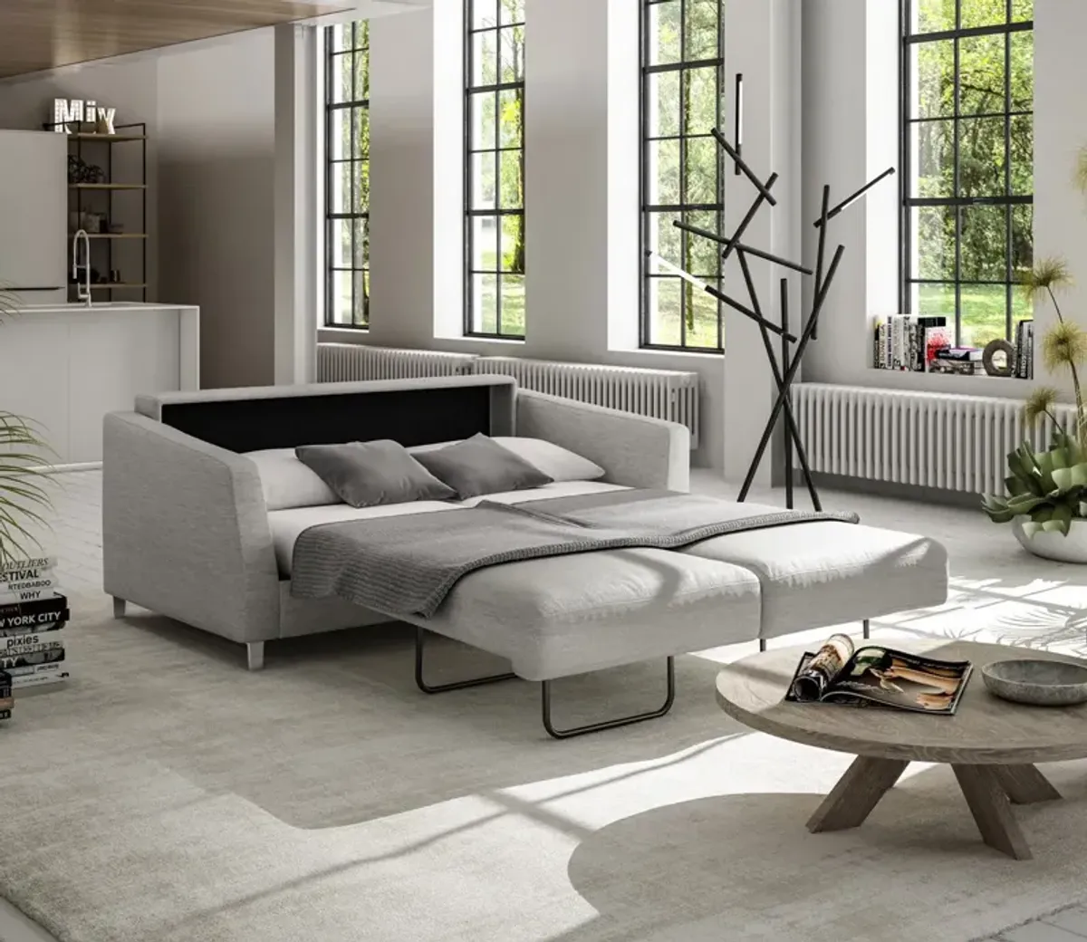 Luonto Monika Sofa Sleeper - Light Gray - Single