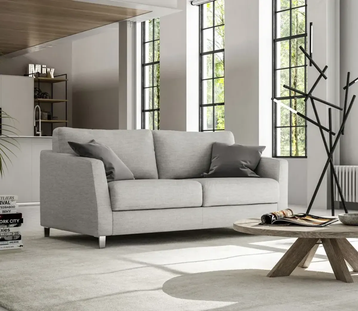 Luonto Monika Sofa Sleeper - Light Gray - Single