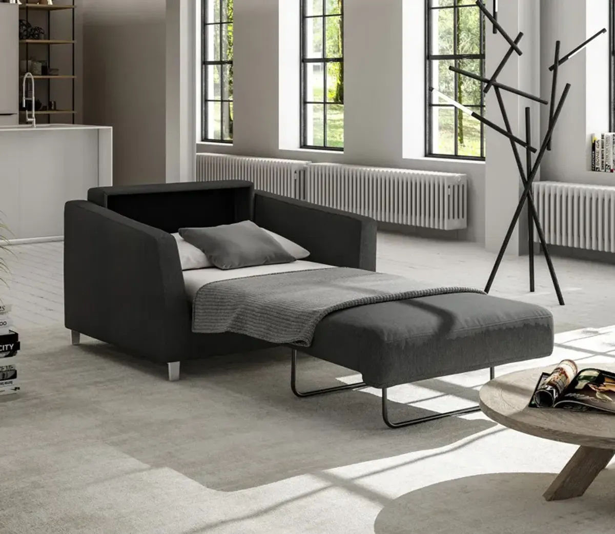 Luonto Monika Sofa Sleeper - Light Gray - Single