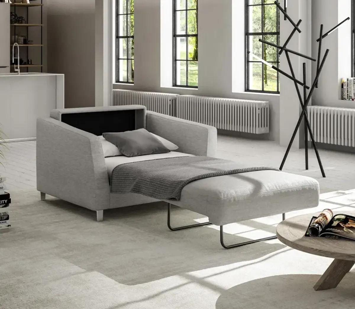 Luonto Monika Sofa Sleeper - Light Gray - Single