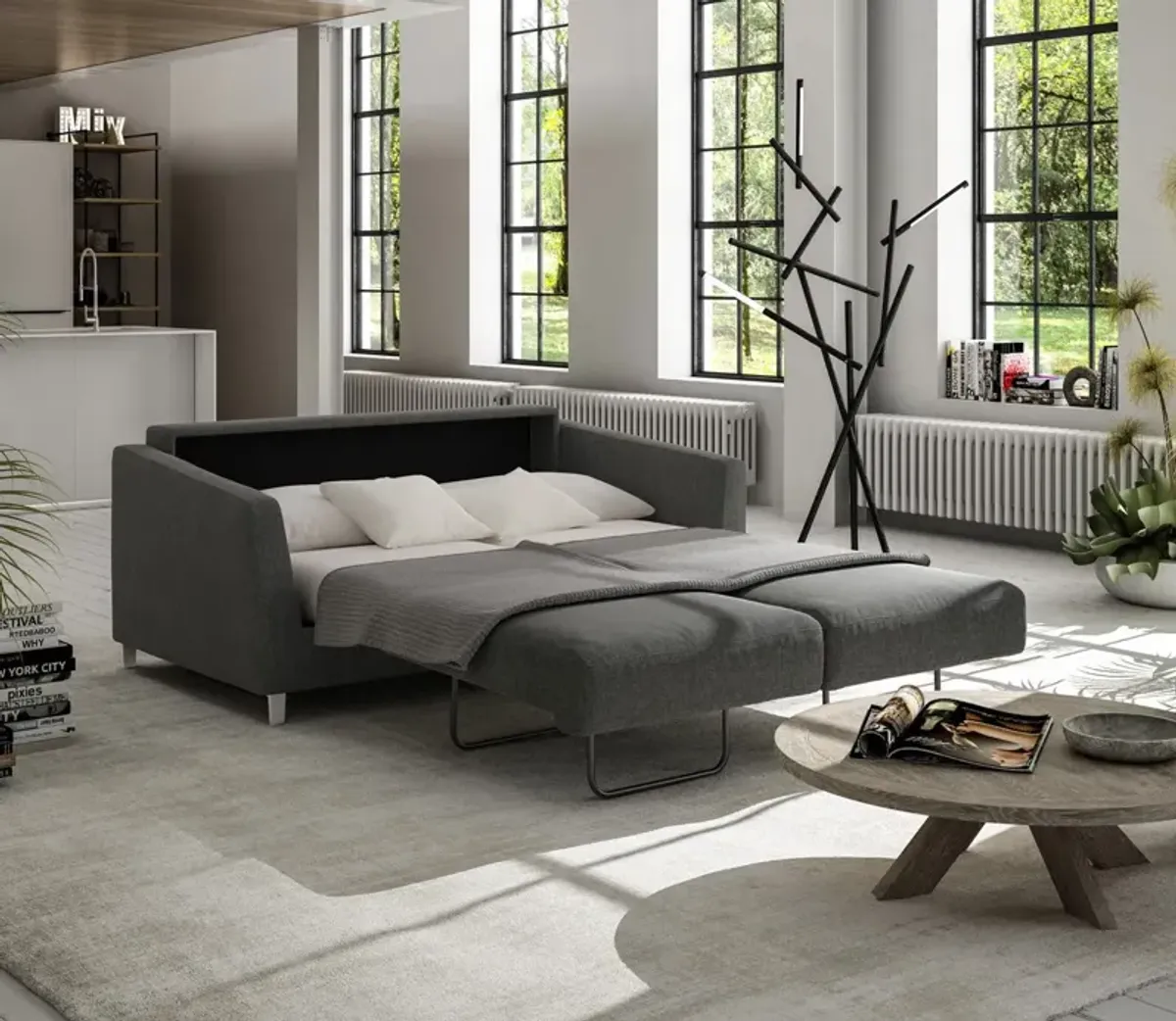 Luonto Monika Sofa Sleeper - Light Gray - Single