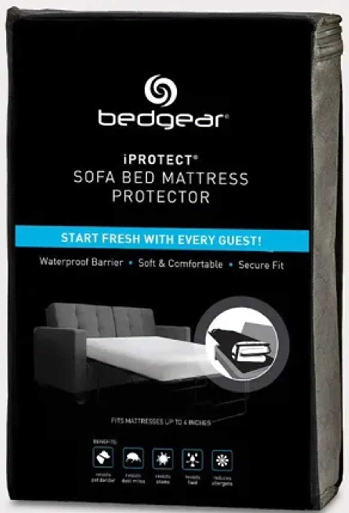 Bedgear iProtect Waterproof Sofa Bed Mattress Protector - Twin