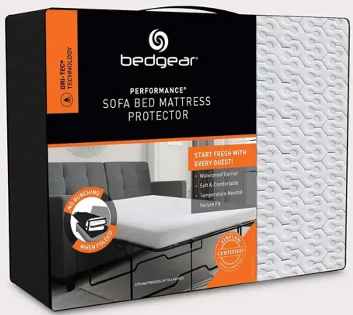 Bedgear iProtect Waterproof Sofa Bed Mattress Protector - Full