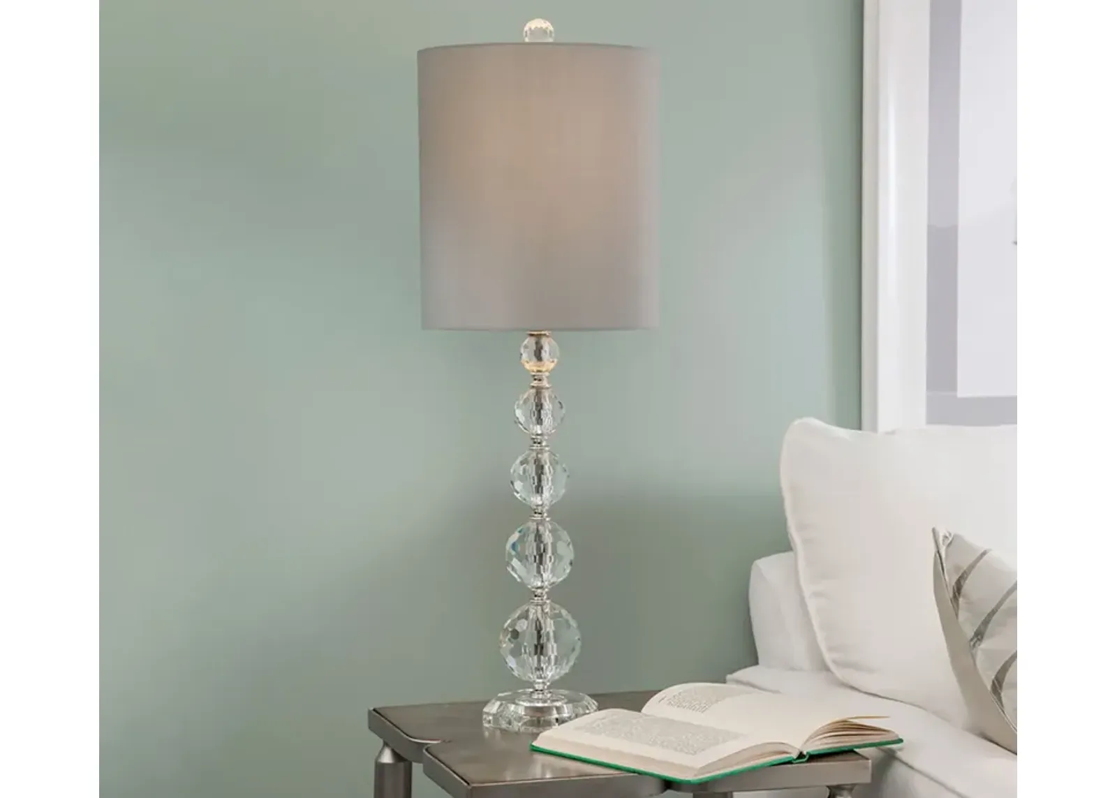 Bassett Mirror Zenia Glass Table Lamp