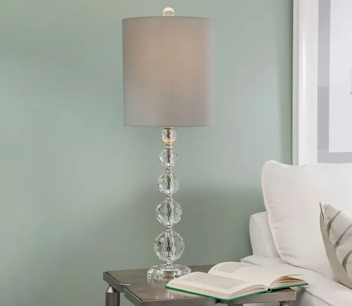 Bassett Mirror Zenia Glass Table Lamp