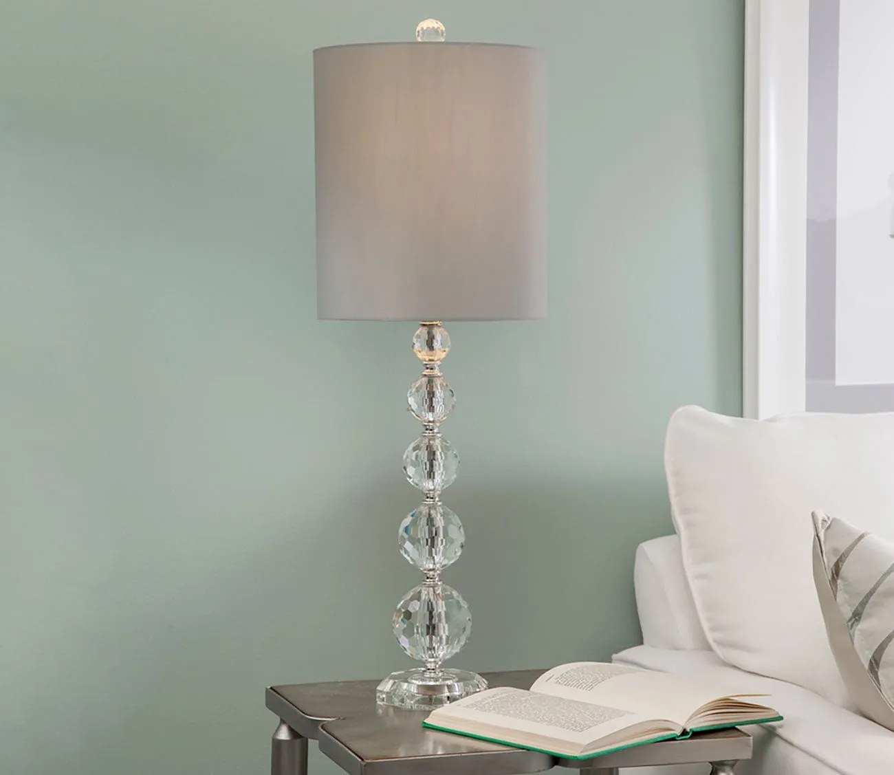 Bassett Mirror Zenia Glass Table Lamp