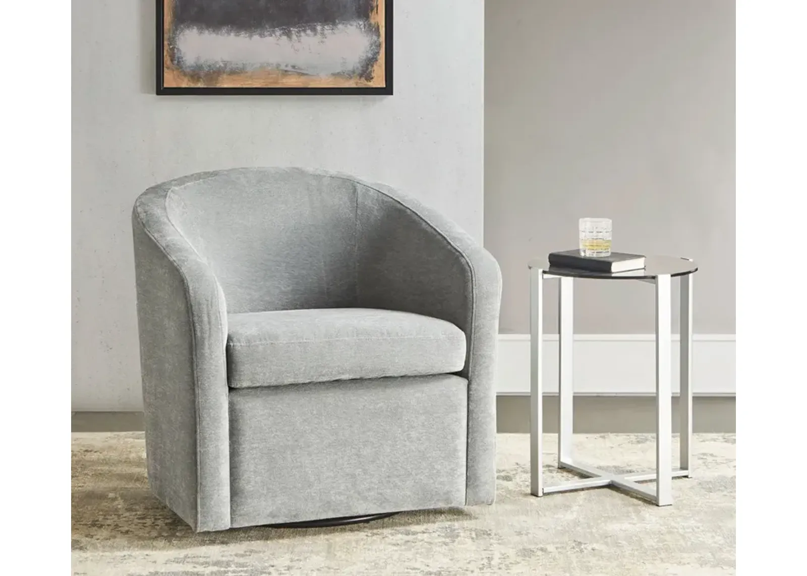 Martha Stewart Amber Swivel Accent Chair