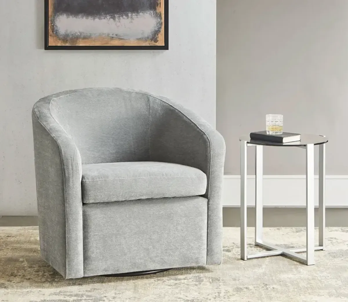 Martha Stewart Amber Swivel Accent Chair