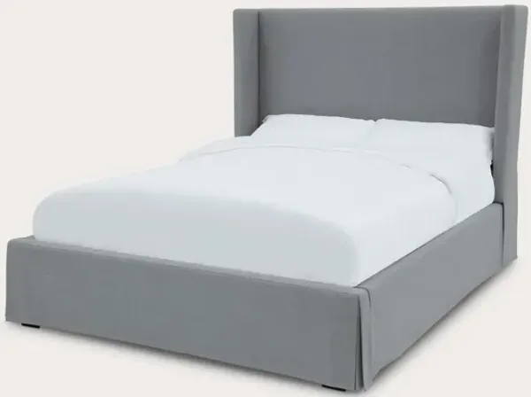 Modus Furniture Cresta Upholstered Skirted Panel Bed - King