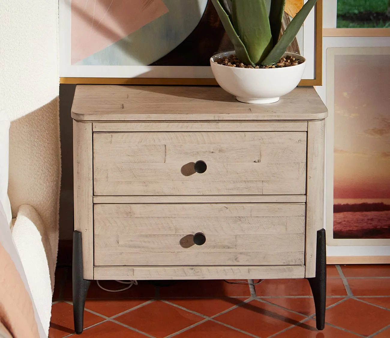 Aspen Home Zane 2-Drawer Nightstand