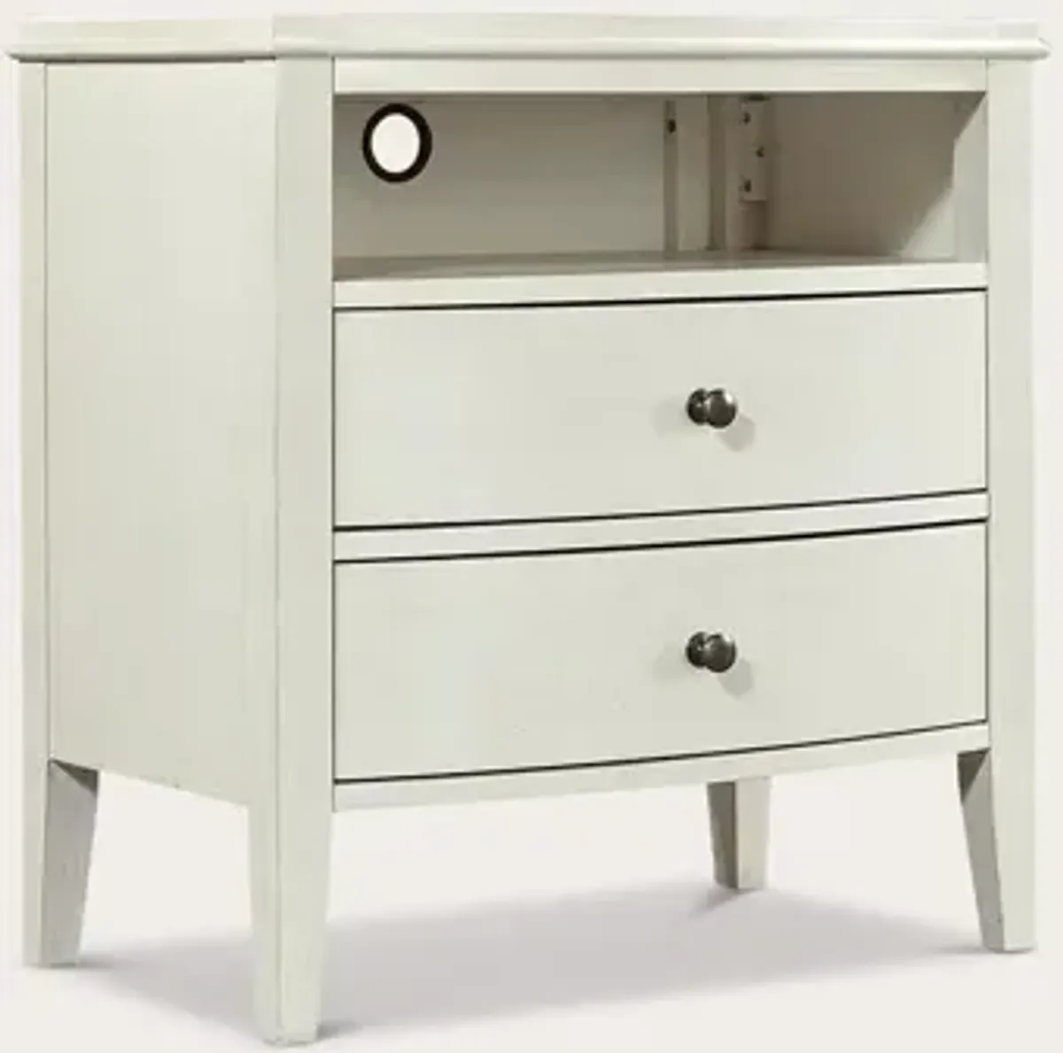 Aspen Home Charlotte White 2-Drawer Nightstand - White