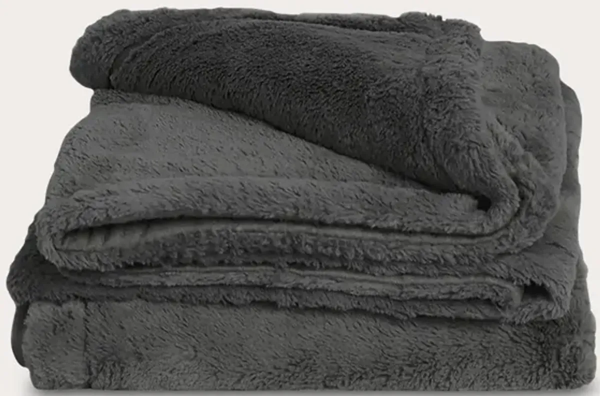 Cariloha Plush Bamboo Throw Blanket - Onyx