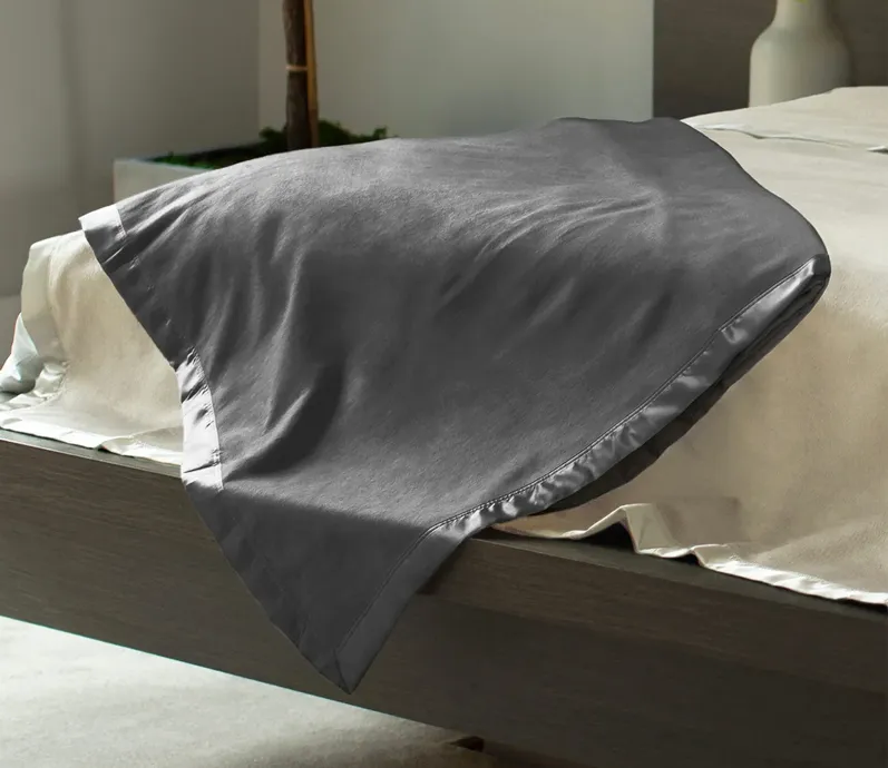 Cariloha Brushed Bamboo Fleece Blanket - Onyx - Queen