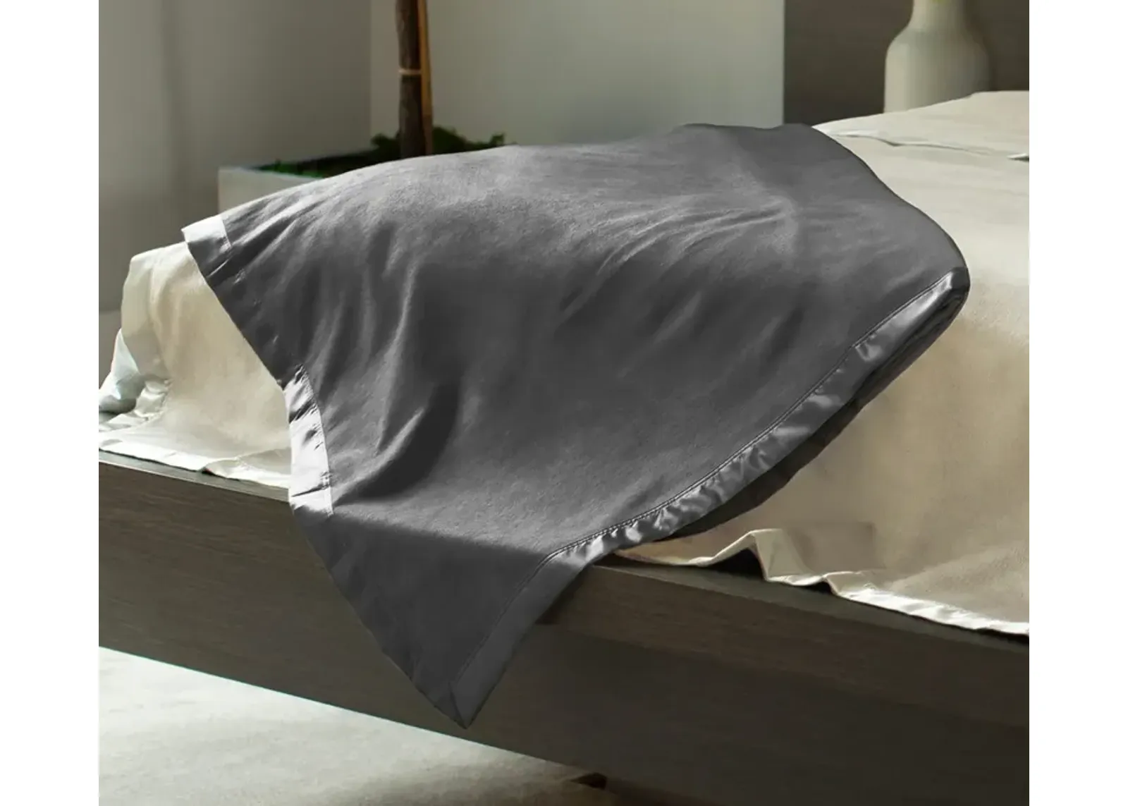 Cariloha Brushed Bamboo Fleece Blanket - Onyx - King