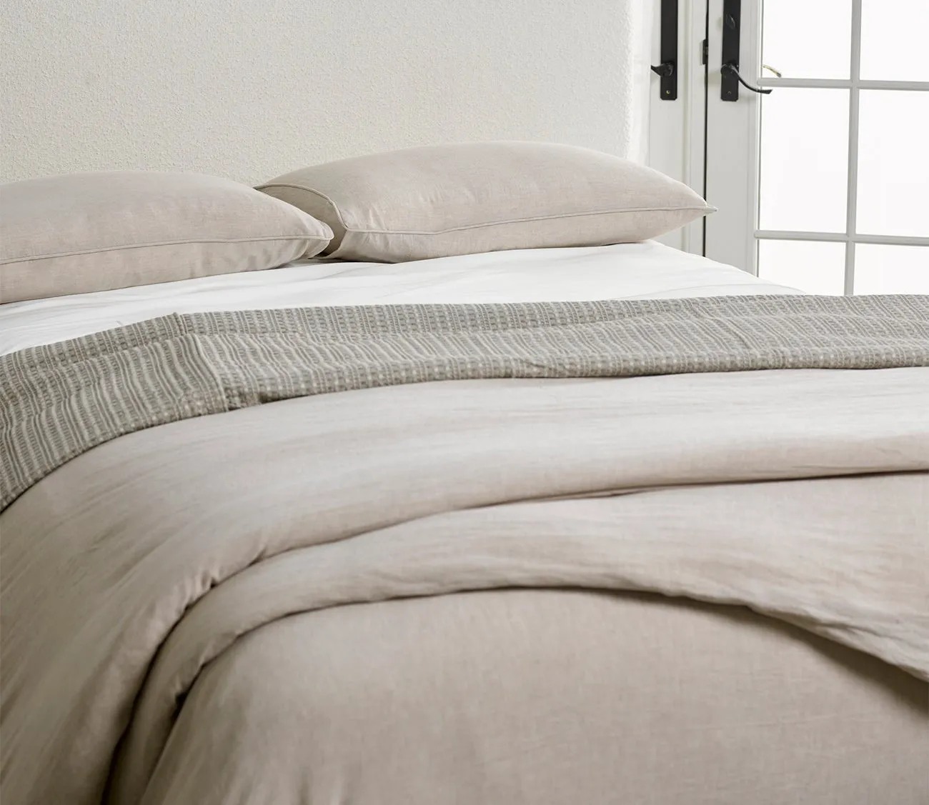 Cariloha Linen Duvet Cover Set - Linen Oatmeal - Queen