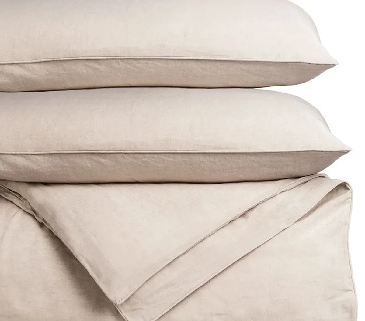 Cariloha Linen Duvet Cover Set - Linen Oatmeal - Queen