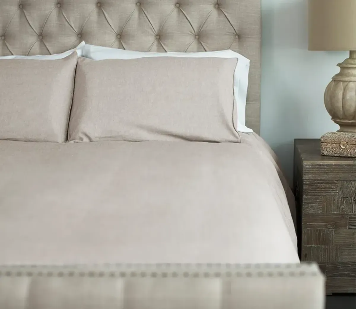 Cariloha Linen Duvet Cover Set - Linen Oatmeal - Queen