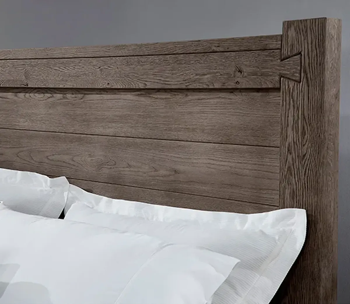 Vaughan Bassett Dovetail Poster Headboard - Sun Bleached White Finish - King