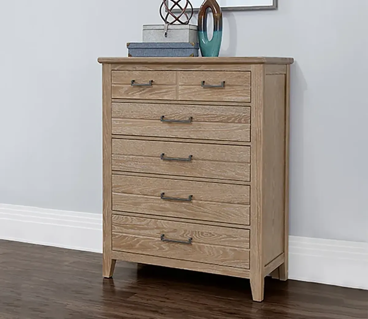 Vaughan Bassett Passageways 5-Drawer Chest - Oyster