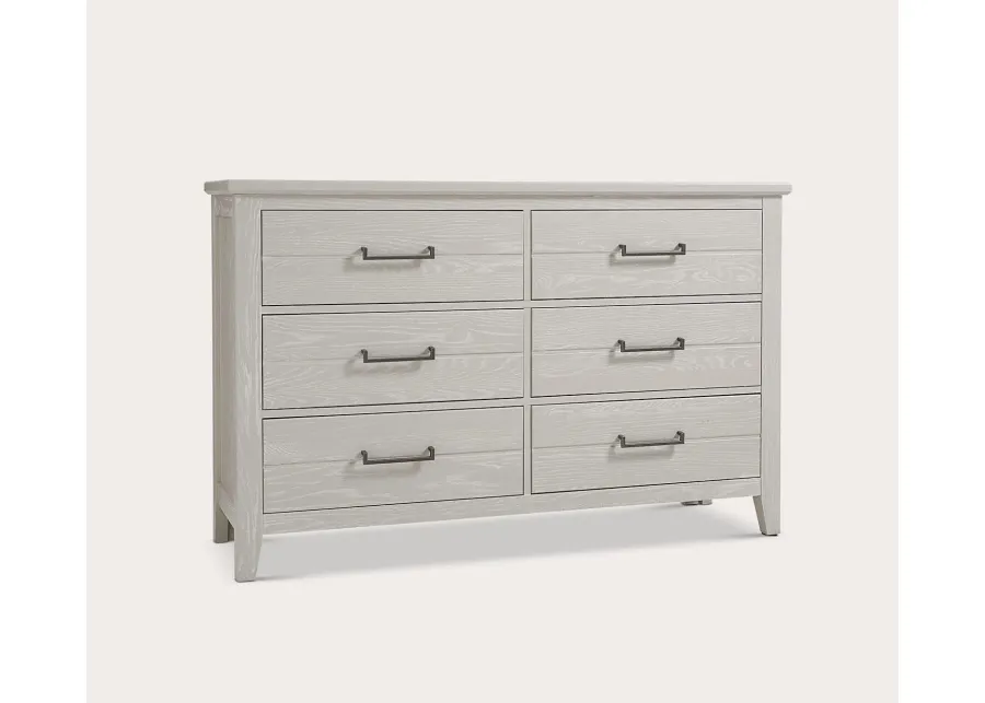 Vaughan Bassett Passageways 6-Drawer Double Dresser - Oyster