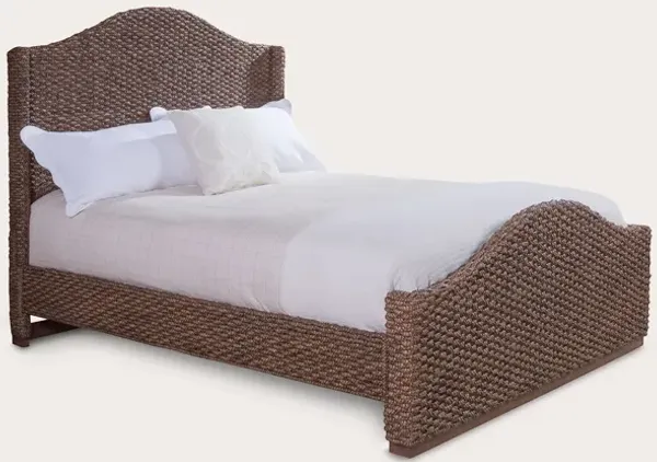 Palmetto Home Braided Sheltered Woven Bed - Brown - Queen