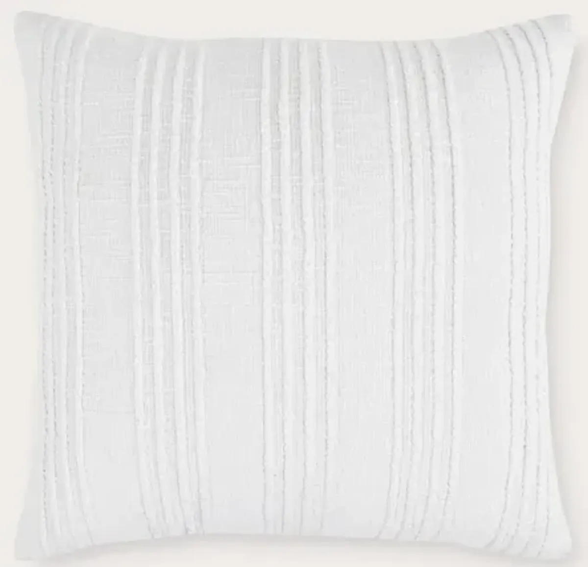 Villa by Classic Home Gratitude Woven Throw Pillow - White