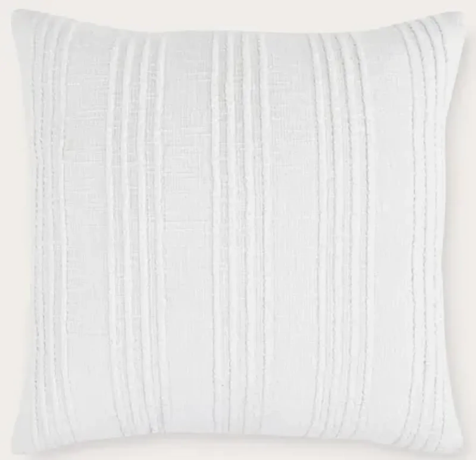 Villa by Classic Home Gratitude Woven Throw Pillow - White