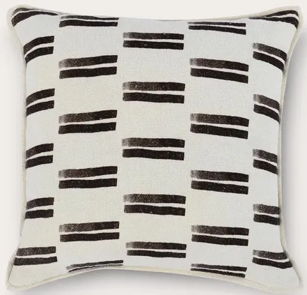 Villa by Classic Home Dunes Black Throw Pillow