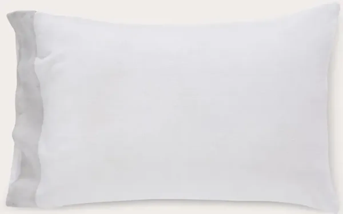 CM Home Kyoto European Flax Linen Pillowcases Set of 2 - Standard