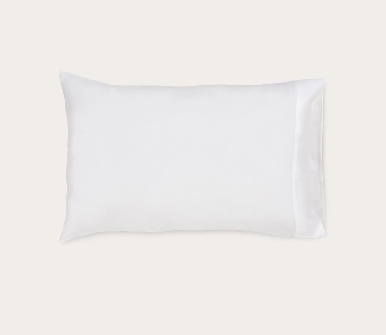 PranaSleep Maderia Lyocell White Pillowcase Set of 2 - King