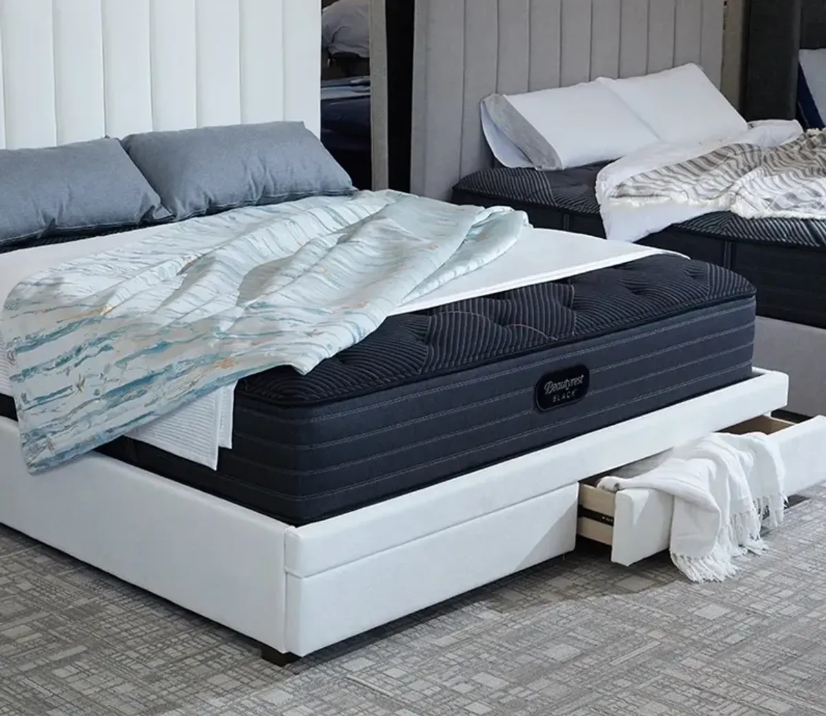 CM Home Kemper Storage Bed - Bone - King